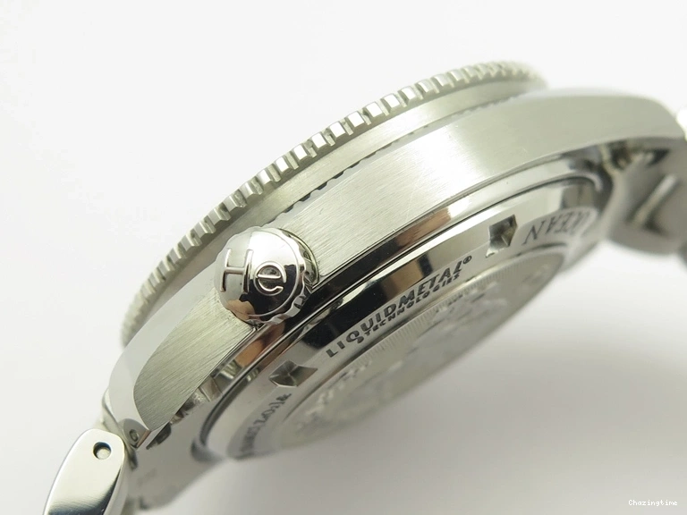 0307 HighPerformance Seamaster Planet Ocean GMT 600M Blue Dial SS On Blue Rubber Strap A 8278